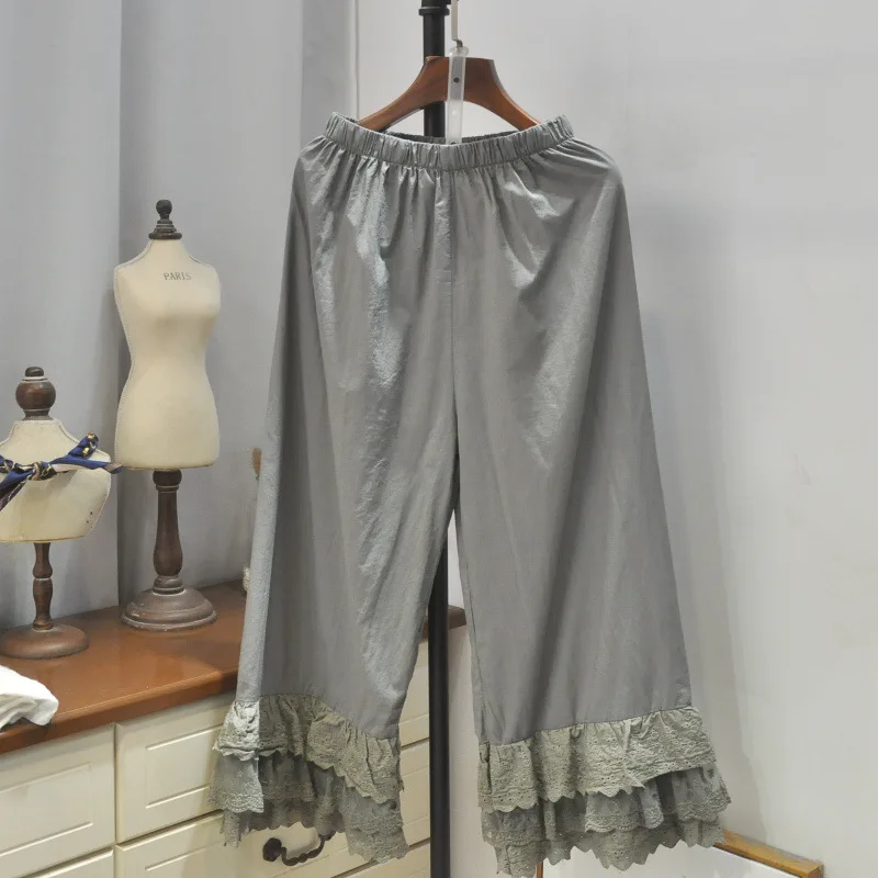 Literary and Casual Cosplay Pants Medieval 2021 Summer New Simple Solid Color Splicing Foot Ruffled Casual Fashion Elegant Pants
Literary and Casual Cosplay Pants Medieval 2021 Summer New Simple Solid Color Splicing Foot Ruffled Casual Fashion Elegant Pants
