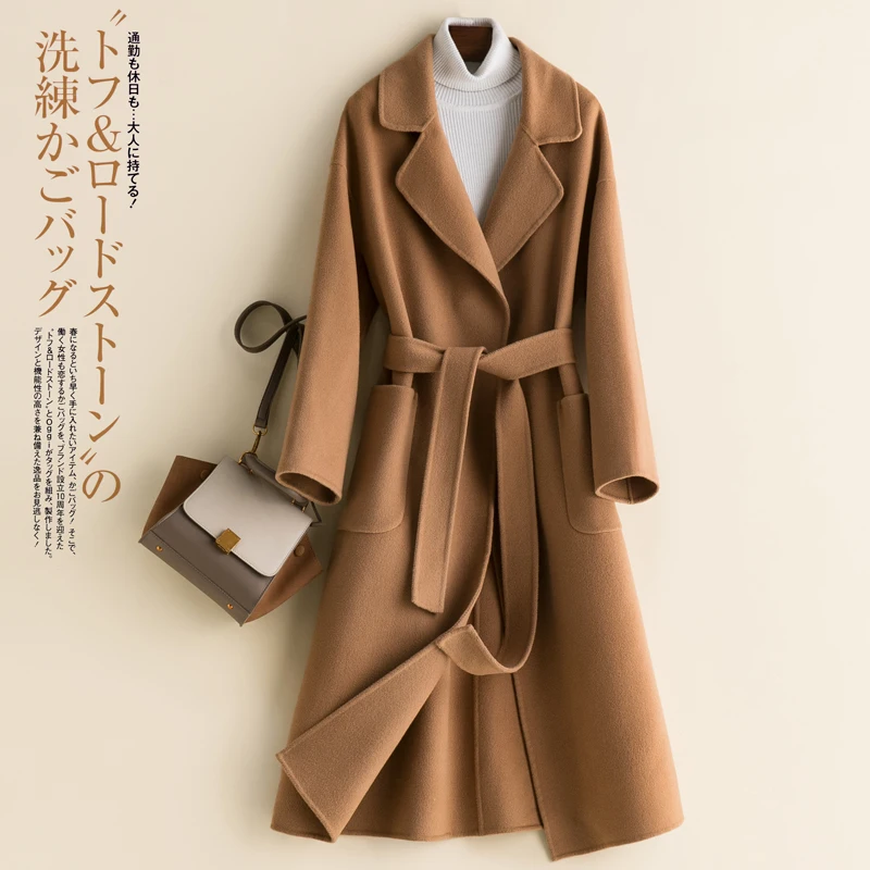 Женское длинное кашемировое пальто, Однотонное шерстяное пальто, сезон 2019
Женское длинное кашемировое пальто, Однотонное шерстяное пальто, сезон 2019