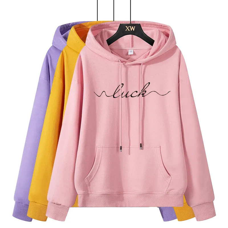 Autumn and Winter New Sweater Pullover for Fall/winter 2021 Ladies Hoodies Letter Printing Loose Long-sleeved Pullover Jacket
Autumn and Winter New Sweater Pullover for Fall/winter 2021 Ladies Hoodies Letter Printing Loose Long-sleeved Pullover Jacket