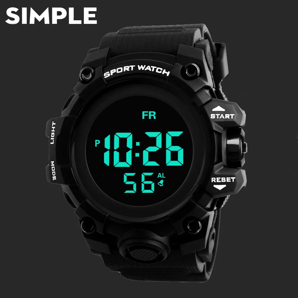 Fashion Waterproof Men Boy Lcd Digital Stopwatch Date Rubber Sport Wrist Watch Electronic Wrist Clock Masculino Montre Homme
Fashion Waterproof Men Boy Lcd Digital Stopwatch Date Rubber Sport Wrist Watch Electronic Wrist Clock Masculino Montre Homme