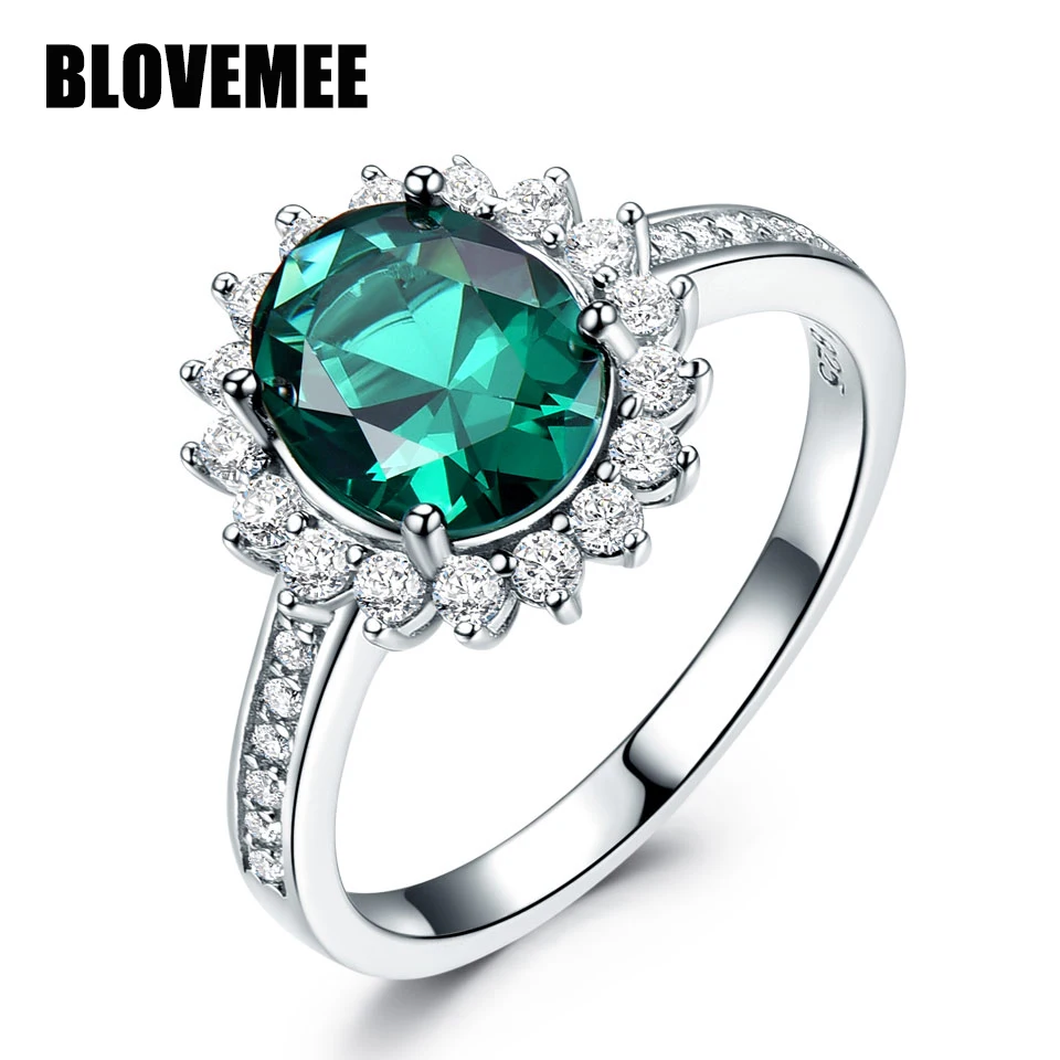 BLOVEMEEGreen Created Nano Emerald Real 925 Sterling Silver Vintage Birthstone Ring For Women Silver Engagement Brand Fine Jewel
BLOVEMEEGreen Created Nano Emerald Real 925 Sterling Silver Vintage Birthstone Ring For Women Silver Engagement Brand Fine Jewel
