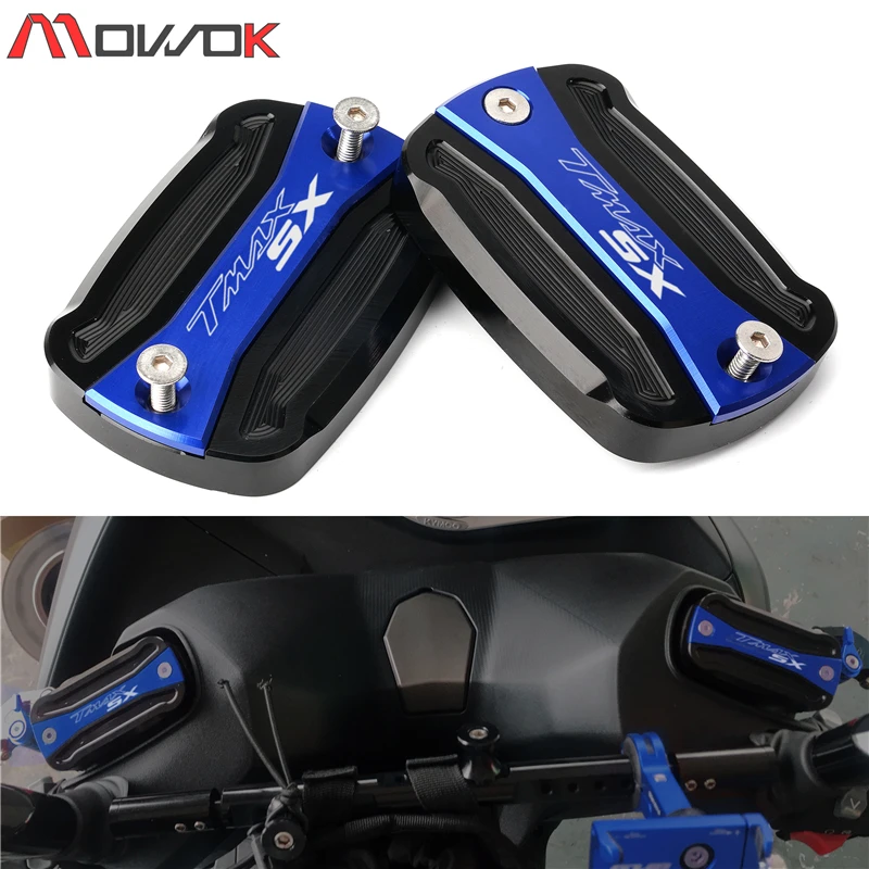 Latest high quality Motorcycle CNC Brake Fluid Fuel Reservoir Tank Cap Cover For TMAX530 TMAX 530 SX DX T-MAX 2012-2018 2019
Latest high quality Motorcycle CNC Brake Fluid Fuel Reservoir Tank Cap Cover For TMAX530 TMAX 530 SX DX T-MAX 2012-2018 2019