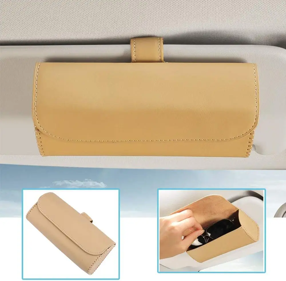 Car Glasses Case Hanging Sun Visor PU leather Sunglasses Holder Bill Card Storage Automotive Interior Accessories
Car Glasses Case Hanging Sun Visor PU leather Sunglasses Holder Bill Card Storage Automotive Interior Accessories