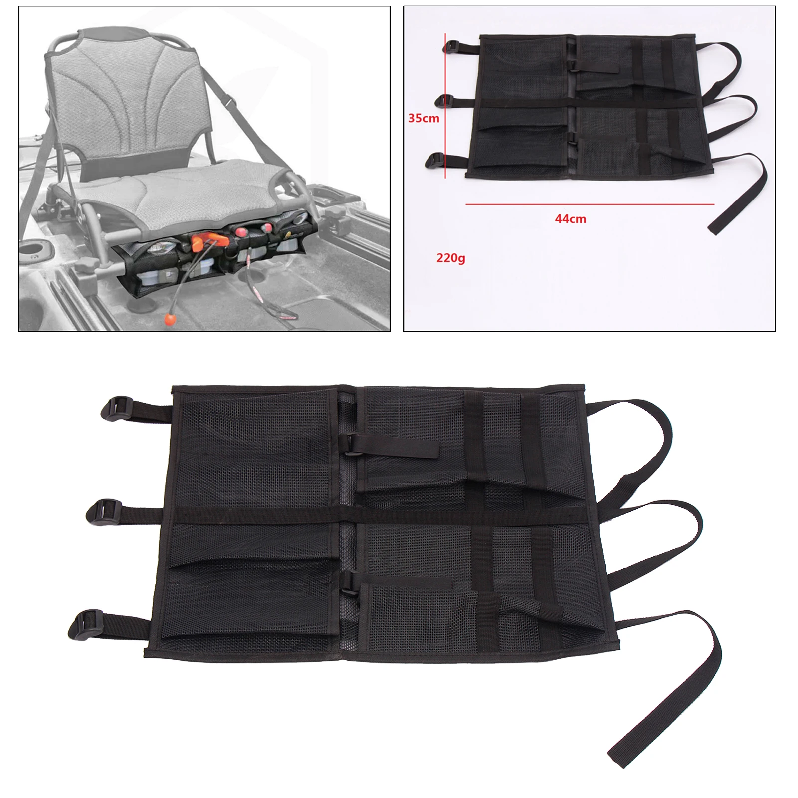 Nylon Mesh Kayak Storage Bag Canoe Seat Kayak Accessories Storage Tool High Capacity Tackle Box Bag Portable Pouch
Nylon Mesh Kayak Storage Bag Canoe Seat Kayak Accessories Storage Tool High Capacity Tackle Box Bag Portable Pouch