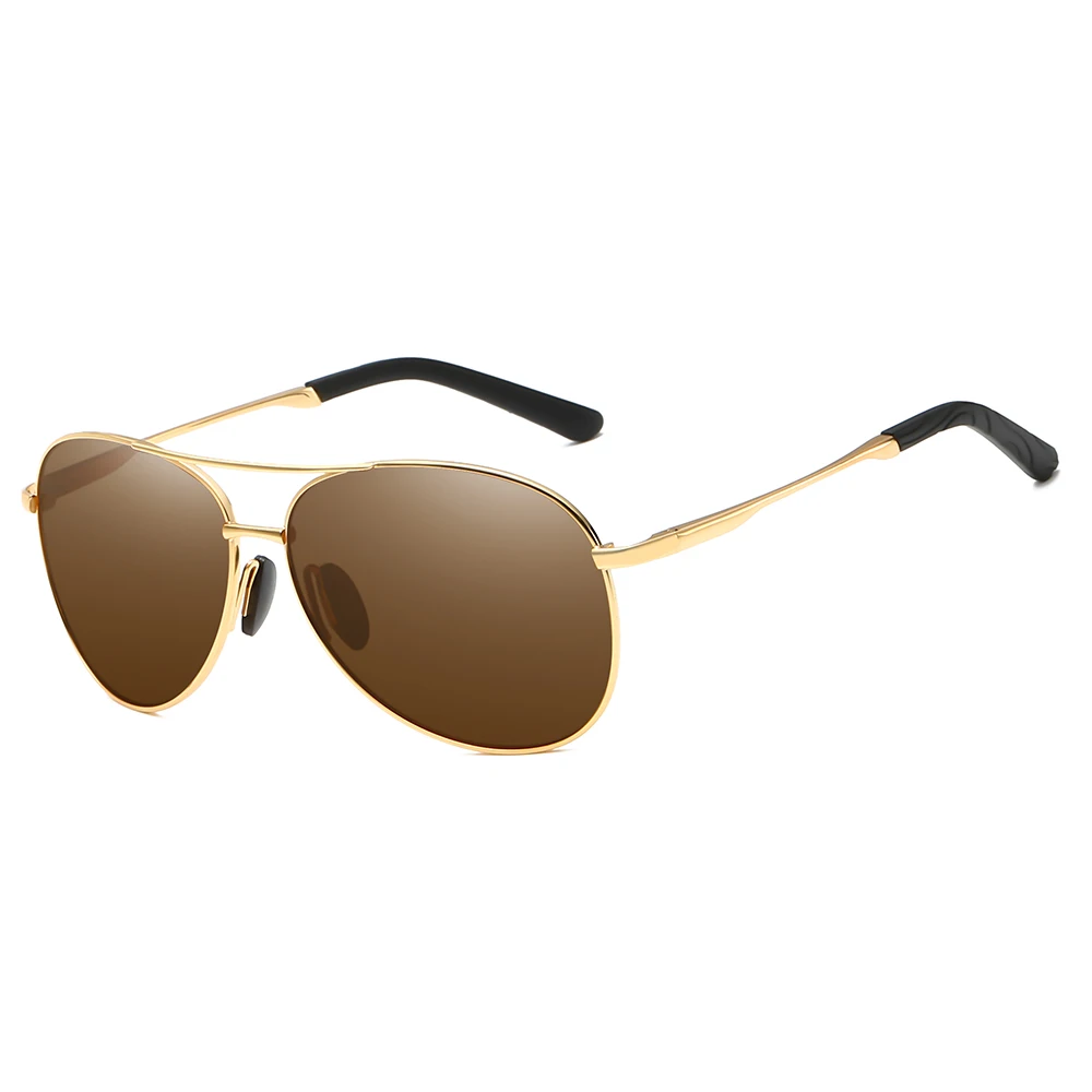 

Mens Classic Pilot Metal Sunglasses Spring Hinge with Polarized+UV400 Lenses Driving Sun Glasses for Men Fishing Sunglass 1097