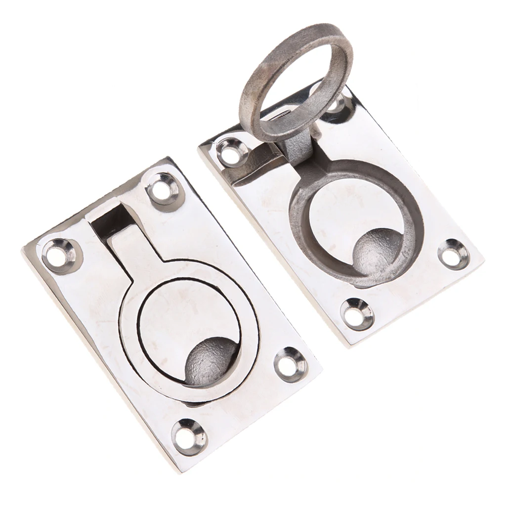 2cs Marine Stainless Steel Ring Pull Handle Flush Pull Ring Lifting Handle Grip
2cs Marine Stainless Steel Ring Pull Handle Flush Pull Ring Lifting Handle Grip