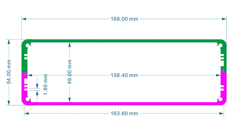 lyele All aluminum housing 172*60*251mm audio amplifier chassis
lyele All aluminum housing 172*60*251mm audio amplifier chassis