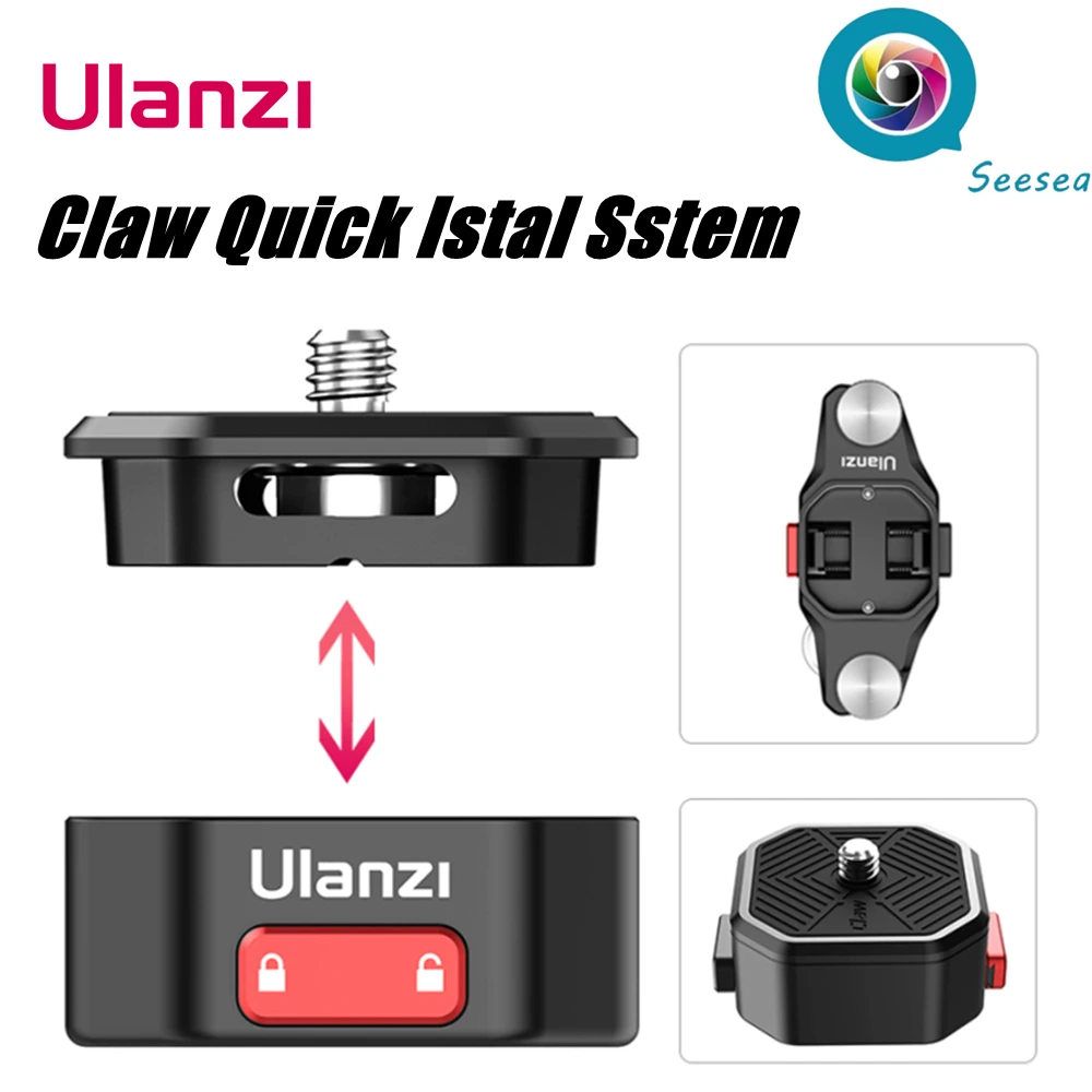Ulanzi Claw Quick Release Plate Clamp DSLR Gopro Action Camera Quick Instal System Tripod Adapter Mount Plate Board
Ulanzi Claw Quick Release Plate Clamp DSLR Gopro Action Camera Quick Instal System Tripod Adapter Mount Plate Board