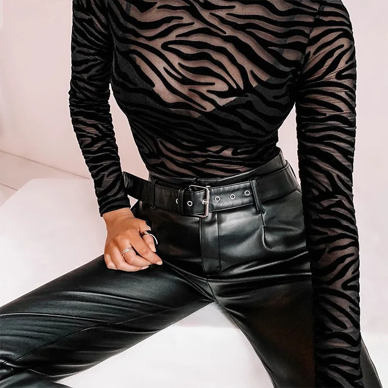 Брюки Toplook женские из искусственной кожи элегантные модные повседневные офисные