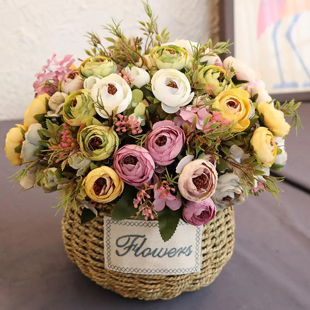 1Pc Artificial Flowers Rose Tea Bud Flower Silk Fake Flower flores for Cafe DIY Home Garden Wedding Decoration
1Pc Artificial Flowers Rose Tea Bud Flower Silk Fake Flower flores for Cafe DIY Home Garden Wedding Decoration