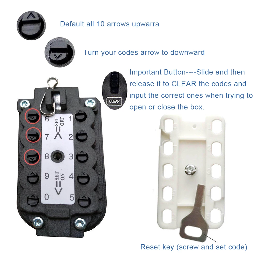 Combination Key Lock Box Outdoor Wall Mounted Aluminum Alloy Key Safe Security Box For Spare House Weatherproof Key Storage
Combination Key Lock Box Outdoor Wall Mounted Aluminum Alloy Key Safe Security Box For Spare House Weatherproof Key Storage