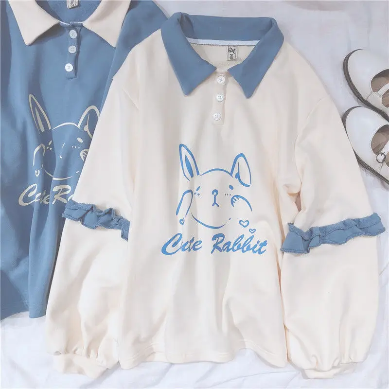 ZOGAA Soft Girls Cute Rabbit Female Hoodies Japanese Kawaii Bunny Graphic Vintage Women Sweatshirt Kpop Long Sleeve Clothes Top
ZOGAA Soft Girls Cute Rabbit Female Hoodies Japanese Kawaii Bunny Graphic Vintage Women Sweatshirt Kpop Long Sleeve Clothes Top