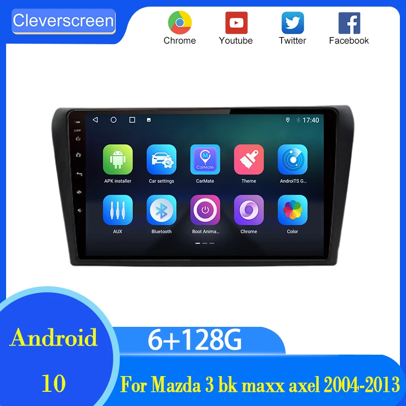 CleverScreen 6G 128G 2 din Android Auto Radio For Mazda 3 bk maxx axel 2004-2013 Carplay Car Multimedia GPS 2din autoradio 
CleverScreen 6G 128G 2 din Android Auto Radio For Mazda 3 bk maxx axel 2004-2013 Carplay Car Multimedia GPS 2din autoradio
