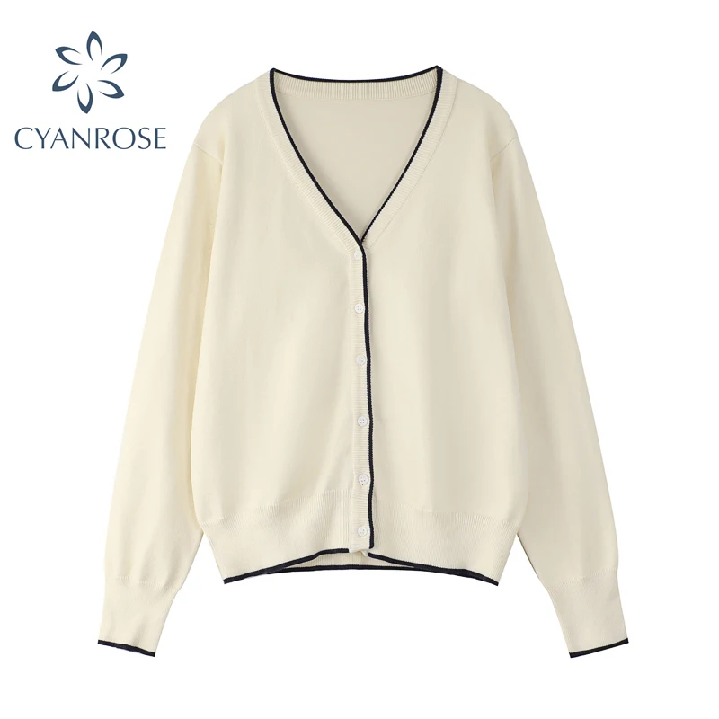 Женский вязаный кардиган, свободный свитер в простом Корейском стиле с длинным рукавом и V-образным вырезом, трикотажный топ на пуговицах, о...
Женский вязаный кардиган, свободный свитер в простом Корейском стиле с длинным рукавом и V-образным вырезом, трикотажный топ на пуговицах, о...