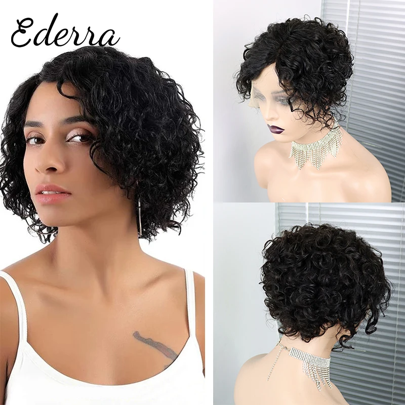 Short Curly Bob Lace Front Human Hair Wigs With Baby Hair Brazilian 13x4 Lace Closure Wig For Women Deep Wave Wig Pre Pluck
Short Curly Bob Lace Front Human Hair Wigs With Baby Hair Brazilian 13x4 Lace Closure Wig For Women Deep Wave Wig Pre Pluck