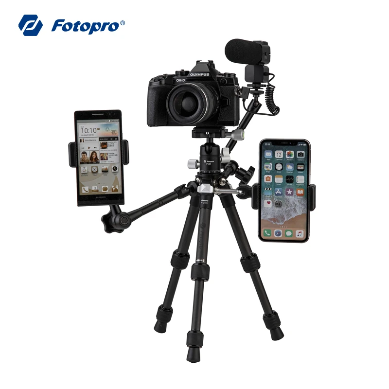 Fotopro Professional Portable Travel Aluminium Camera Tripod For DSLR For iphone Gopro Tabletop Camera Accessories P-2+P-2HMINI
Fotopro Professional Portable Travel Aluminium Camera Tripod For DSLR For iphone Gopro Tabletop Camera Accessories P-2+P-2HMINI