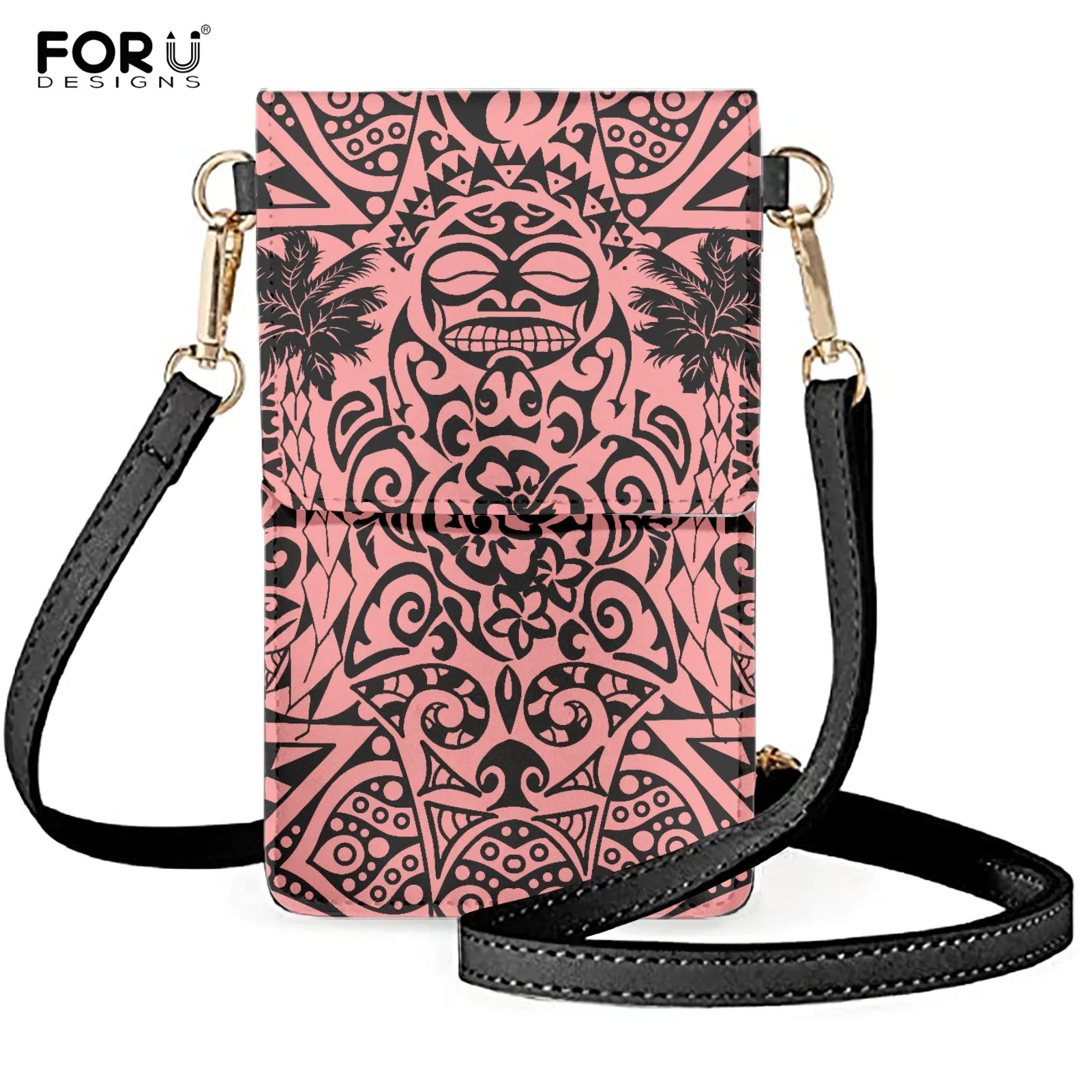 FORUDESIGNS PU Mobile Phone Pouch for Girls Polynesian Print Leather Cell Phone Neck Pouch Women Touchscreen Shoulder Phone Case
FORUDESIGNS PU Mobile Phone Pouch for Girls Polynesian Print Leather Cell Phone Neck Pouch Women Touchscreen Shoulder Phone Case