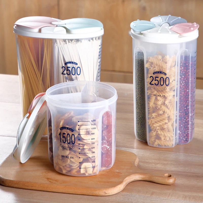Barrel Sealed Cereal Food Storage Containers Kitchen Grain Storage Box Transparent Plastic Compartment Jar Household Accessories
Barrel Sealed Cereal Food Storage Containers Kitchen Grain Storage Box Transparent Plastic Compartment Jar Household Accessories