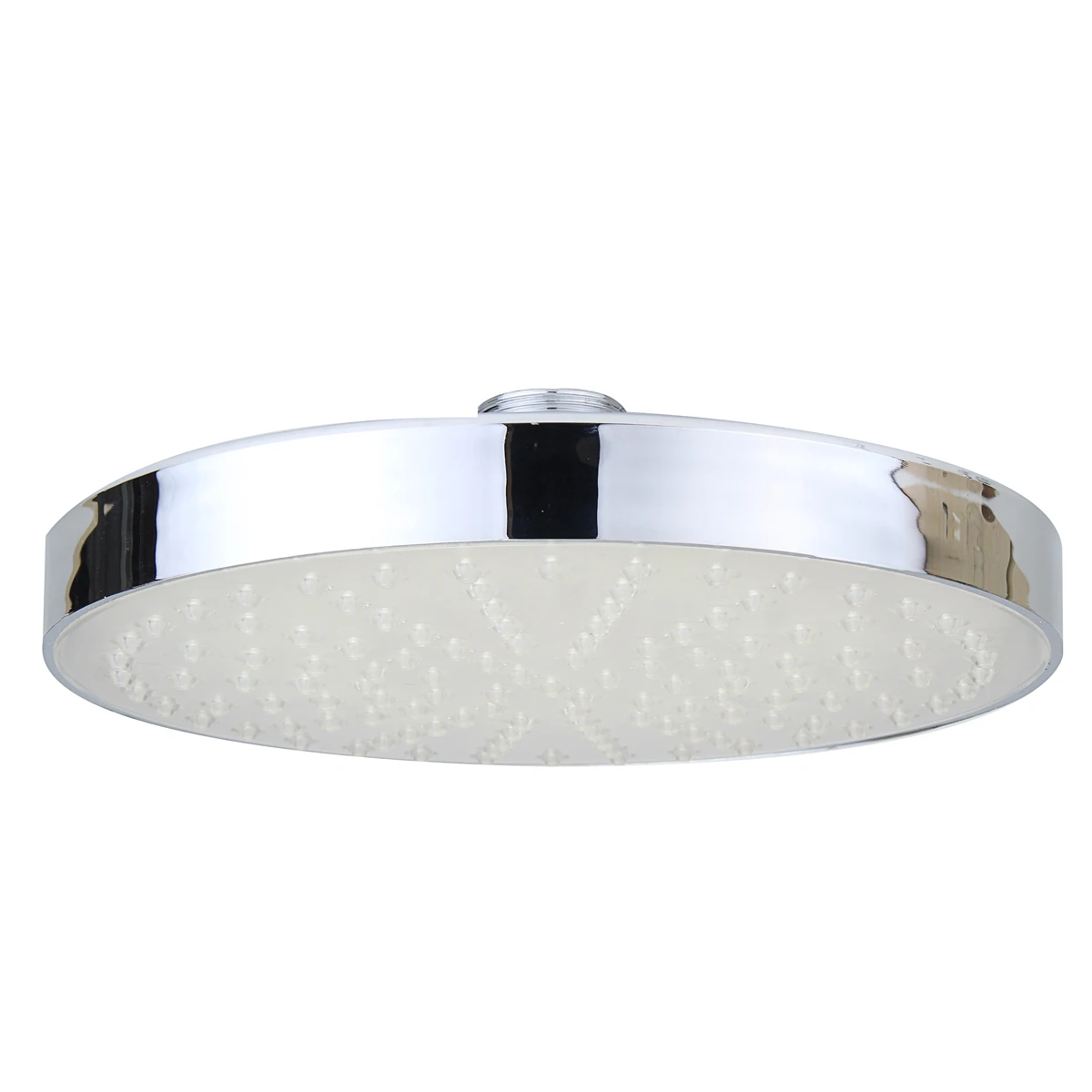 8 Inch Extra-Large Round LED Shower Head 7 Color-Changing Silver Chrome Face360Degree Adjustable Rainfall Sprinkler 
8 Inch Extra-Large Round LED Shower Head 7 Color-Changing Silver Chrome Face360Degree Adjustable Rainfall Sprinkler