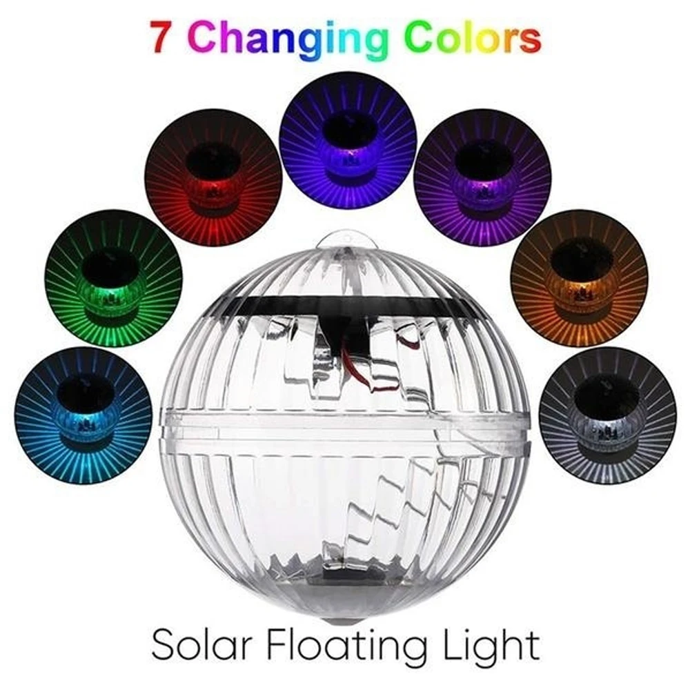 Outdoor Floating Solar Powered Underwater Ball Lamp Swimming Pool Color Change Party Night Light Yard Garden Waterproof Light
Outdoor Floating Solar Powered Underwater Ball Lamp Swimming Pool Color Change Party Night Light Yard Garden Waterproof Light