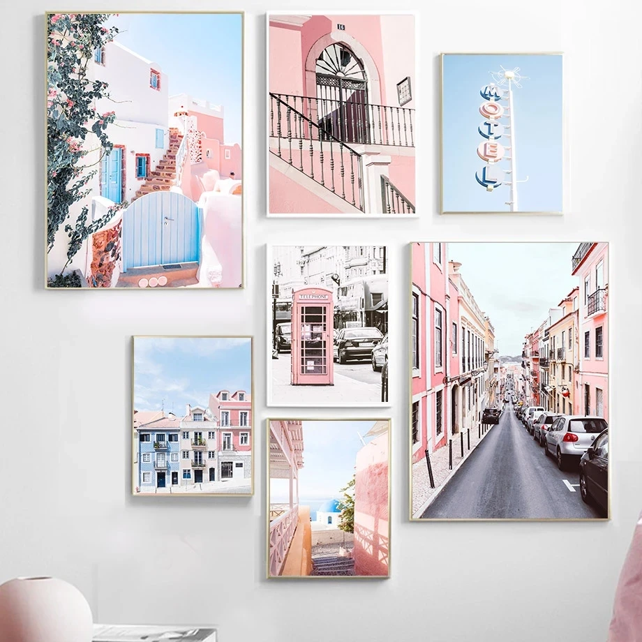 Modern City Landscape Canvas Painting Nordic Style Pink Blue Poster Wallpaper Art Print Picture Decoration Home Bedroom
Modern City Landscape Canvas Painting Nordic Style Pink Blue Poster Wallpaper Art Print Picture Decoration Home Bedroom