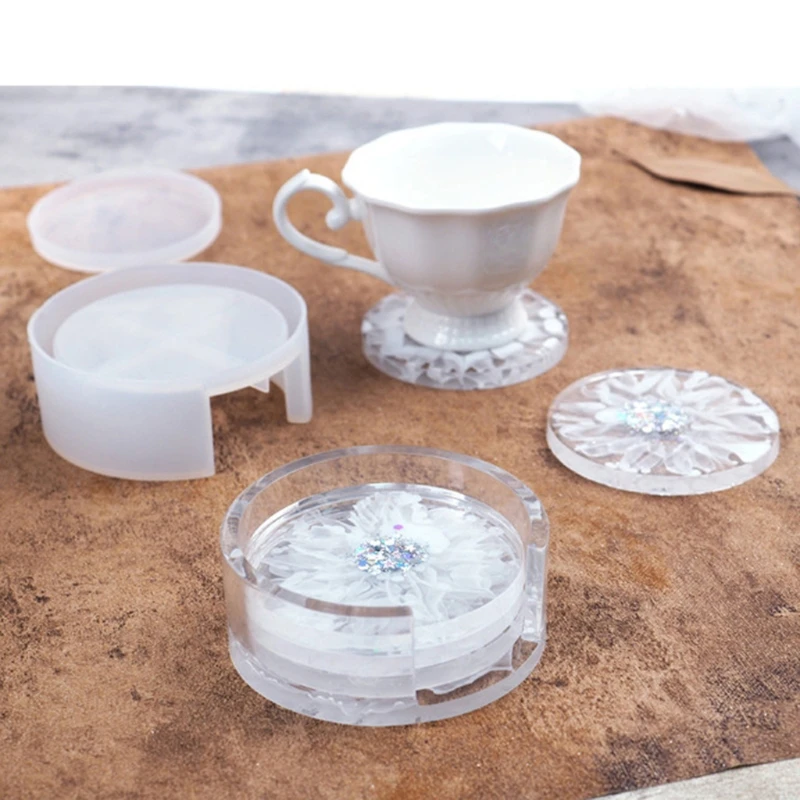 5Pcs Coaster Molds with Coaster Storage Box Mold Kit Epoxy Resin Molds for Resin Cups Mats Home Decoration Resin Crafts M0XF
5Pcs Coaster Molds with Coaster Storage Box Mold Kit Epoxy Resin Molds for Resin Cups Mats Home Decoration Resin Crafts M0XF