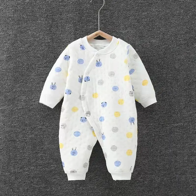 Spring Autumn Newborn Baby Thicken Warm Romper Boys Girls Cotton Romper Cute Print Pattern 0-24 Months Baby Long sleeve Jumpsuit
Spring Autumn Newborn Baby Thicken Warm Romper Boys Girls Cotton Romper Cute Print Pattern 0-24 Months Baby Long sleeve Jumpsuit