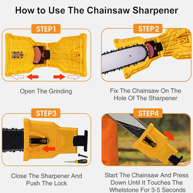 Portable Chain Saw Sharpener Plastic Bar Mount Teeth Sharpen Chain Saw Fast Grinding Sharpening Chainsaw Chain Woodworking Tools
Portable Chain Saw Sharpener Plastic Bar Mount Teeth Sharpen Chain Saw Fast Grinding Sharpening Chainsaw Chain Woodworking Tools