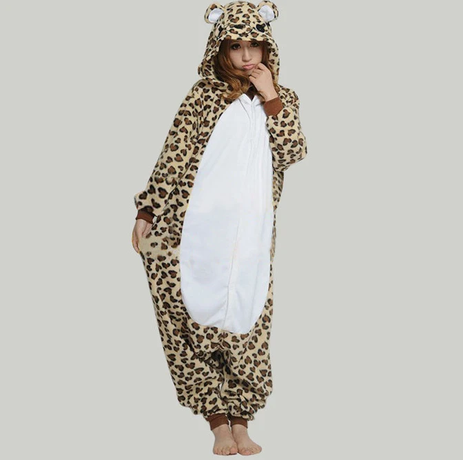 Для мужчин и женщин леопардовый рисунок Hello Kitty косплэй костюм комбинезон для