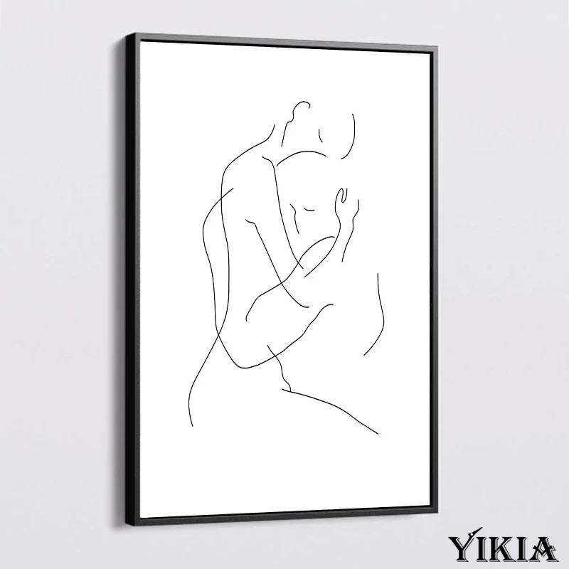 Hugging Kiss Couple Nordic Minimalist Abstract Line Drawing Canvas Print Posters and Prints Woman Man Living Room Picture Wall
Hugging Kiss Couple Nordic Minimalist Abstract Line Drawing Canvas Print Posters and Prints Woman Man Living Room Picture Wall