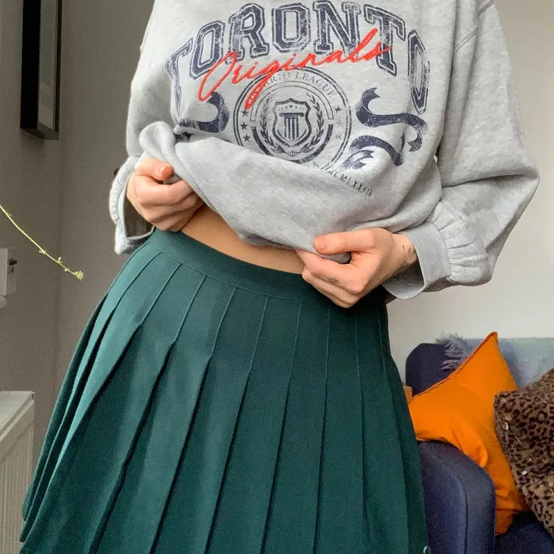 Women Pleated Skirt Adults Preppy Style High Waisted Logo Zipper Tennis Skirt (Green, Brown)
Women Pleated Skirt Adults Preppy Style High Waisted Logo Zipper Tennis Skirt (Green, Brown)