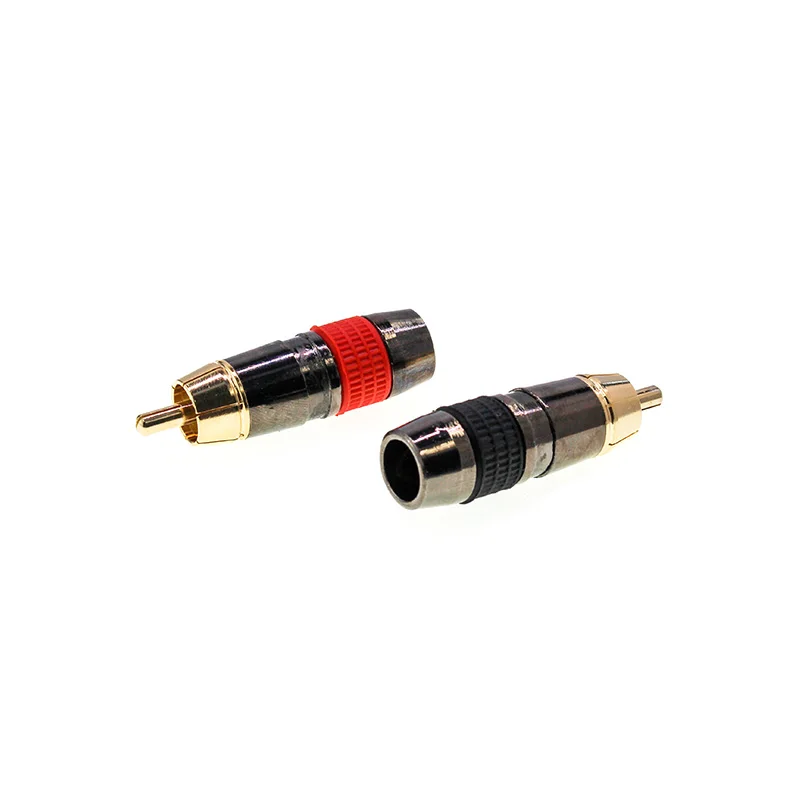 2/6 pieces of gold-plated copper lotus plug RCA male plug audio TV power amplifier video audio accessories welding AV connector
2/6 pieces of gold-plated copper lotus plug RCA male plug audio TV power amplifier video audio accessories welding AV connector