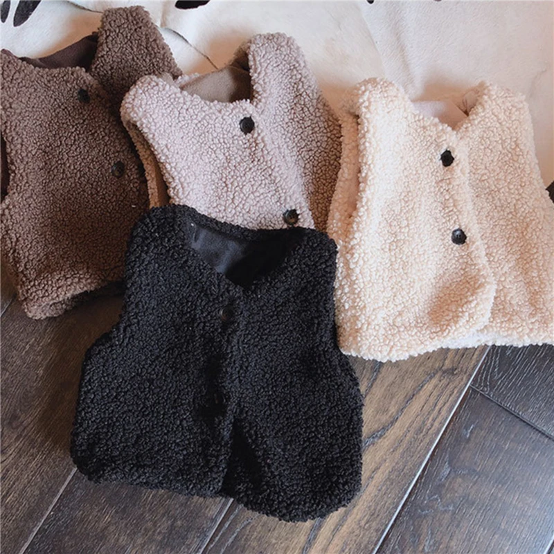 2021 Autumn Winter Baby Thick Vest Girls Boys Simple Fleece Plush Sleeveless Coat Fashion Baby Girl Warm Cute Vest For Party
2021 Autumn Winter Baby Thick Vest Girls Boys Simple Fleece Plush Sleeveless Coat Fashion Baby Girl Warm Cute Vest For Party