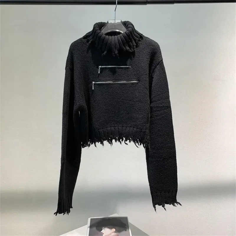 2020 Autumn New Solid Color Turtleneck Loose Sweater Women Zippers Raw Edge Tassel Pullover Sweater Top
2020 Autumn New Solid Color Turtleneck Loose Sweater Women Zippers Raw Edge Tassel Pullover Sweater Top