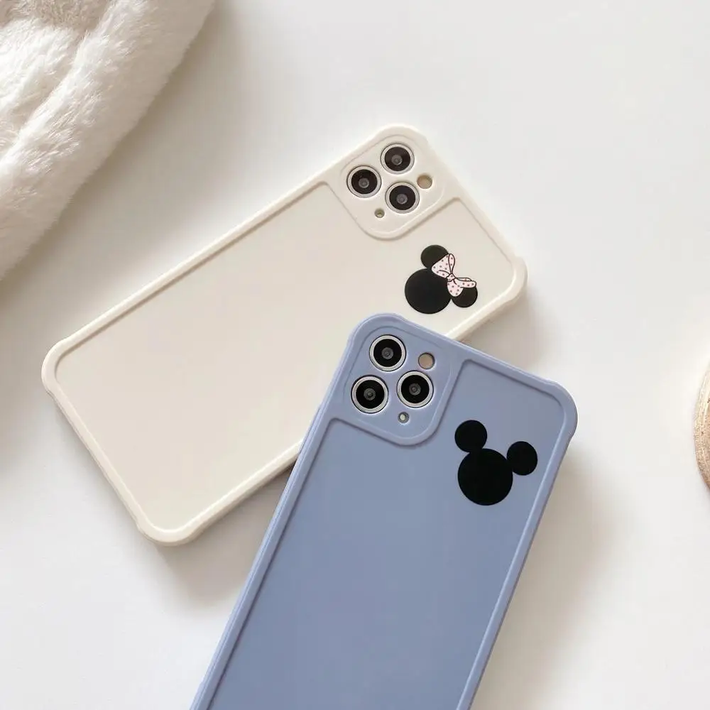 Модный мультяшный чехол для iPhone 11 12MINI 7 8 Plus X XR 12 Pro XS Max с мягкими краями и