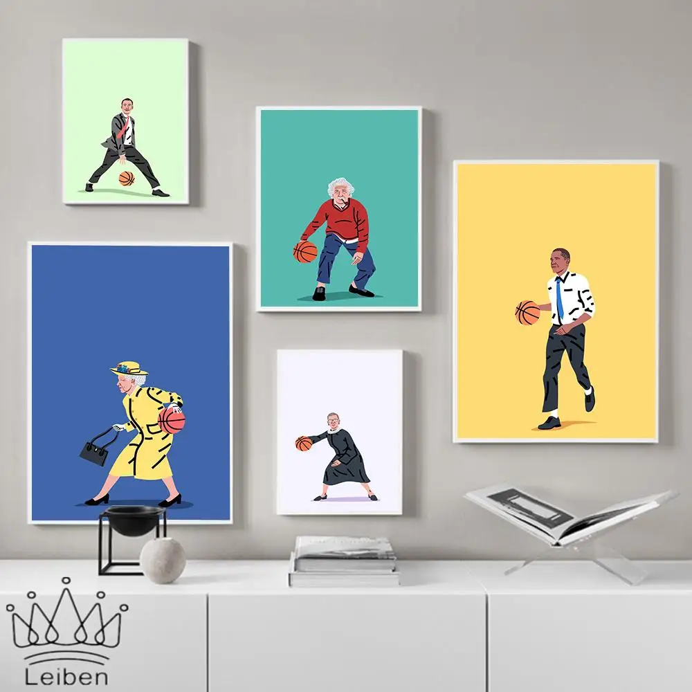 Funny Figure Canvas Painting Mona Lisa Queen Playing Ball Posters and Prints Nordic Modern Wall Art Picture Home Decor Bedroom
Funny Figure Canvas Painting Mona Lisa Queen Playing Ball Posters and Prints Nordic Modern Wall Art Picture Home Decor Bedroom