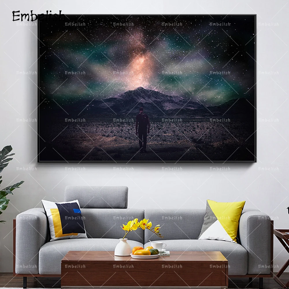 Embelish 1 Pieces Man In Front Of Mountain Landscape HD Print Canvas Paintings For Living Room Modern Home Decor Framed Picture
Embelish 1 Pieces Man In Front Of Mountain Landscape HD Print Canvas Paintings For Living Room Modern Home Decor Framed Picture