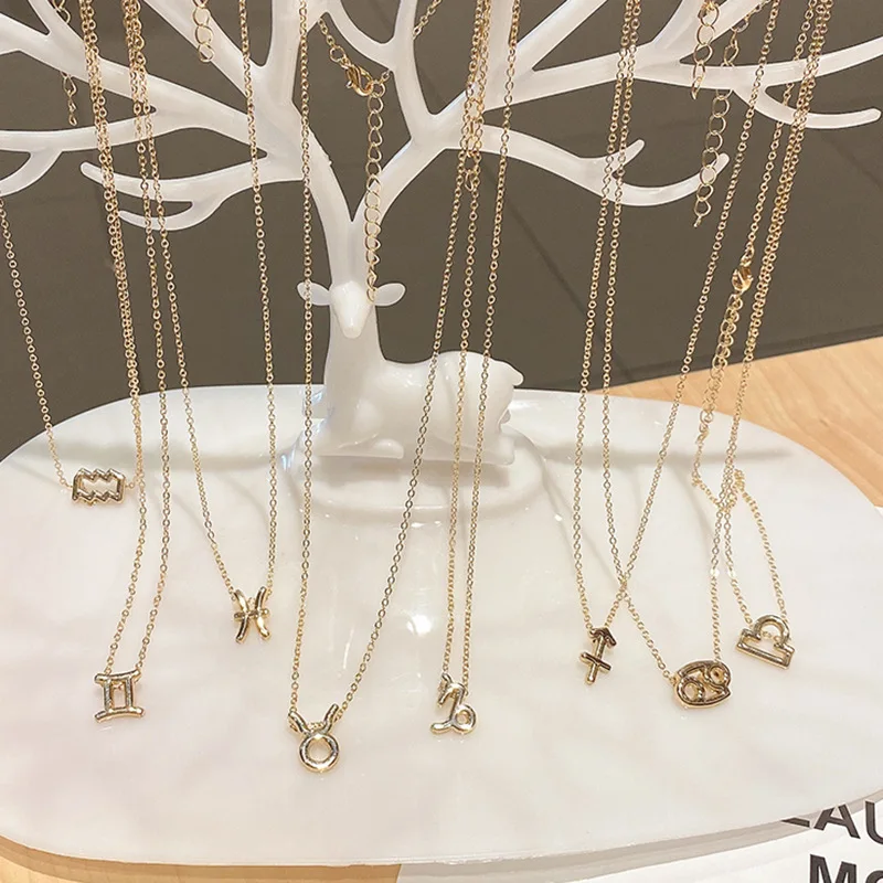 12 constellation South Korea high-grade fashion all-match clavicle chain French retro simple popular necklace INS personality me
12 constellation South Korea high-grade fashion all-match clavicle chain French retro simple popular necklace INS personality me
