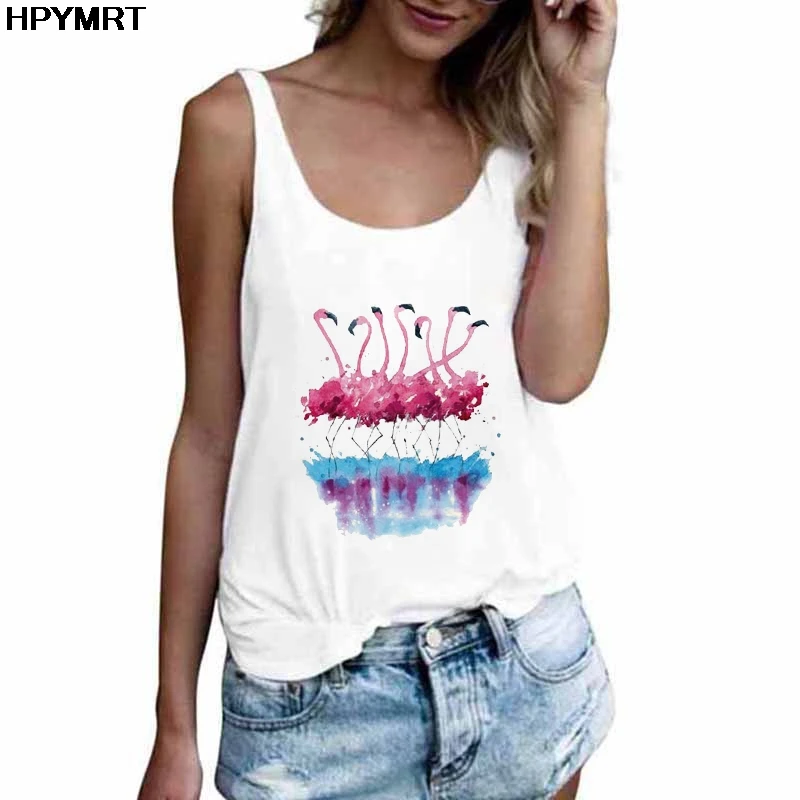 New Summer Beauty Flamingo Printed Harajuku Casual Tank Tops Women Streetwear White Sexy Vest sleeveless Tees Clothing Female
New Summer Beauty Flamingo Printed Harajuku Casual Tank Tops Women Streetwear White Sexy Vest sleeveless Tees Clothing Female