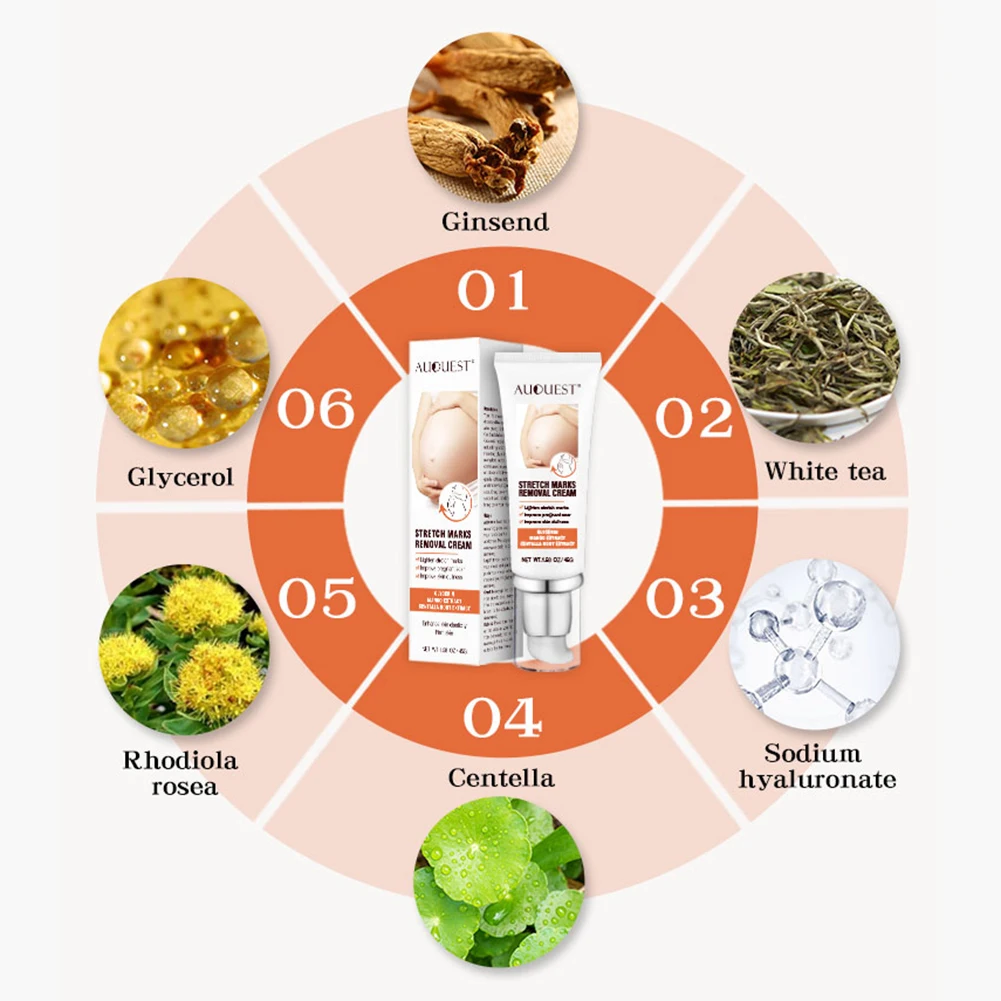AUQUEST Stretch Mark Repair Cream Powerful Obesity Pregnancy Body Marks Postpartum Scar Skin Dullness Scars Treatment Cream
AUQUEST Stretch Mark Repair Cream Powerful Obesity Pregnancy Body Marks Postpartum Scar Skin Dullness Scars Treatment Cream