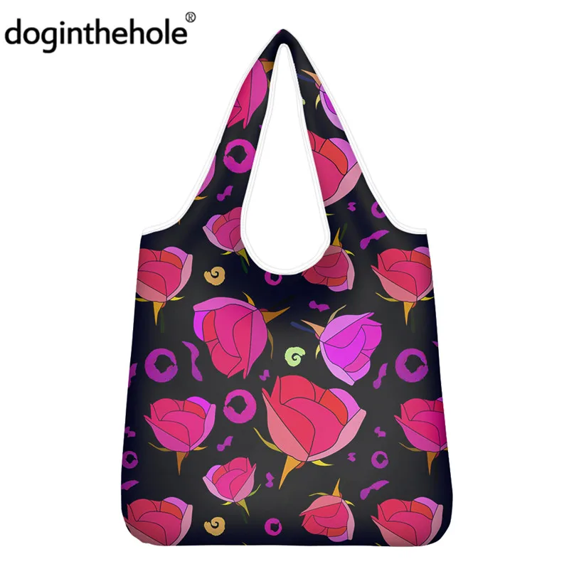 Doginthehole Pink Rose Fashion Shoulder Shopping Bags Flowers Reusable ECO Shopper Tote For Supermarket Picnic Large Bolsa Mujer
Doginthehole Pink Rose Fashion Shoulder Shopping Bags Flowers Reusable ECO Shopper Tote For Supermarket Picnic Large Bolsa Mujer