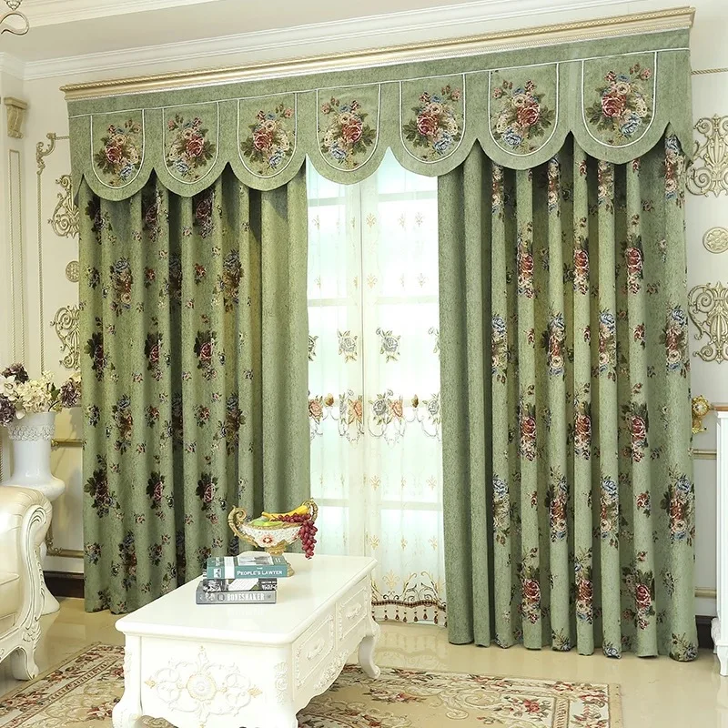 European Relief Chenille Jacquard Curtains, Curtains for Living Dining Room Bedroom Valance
European Relief Chenille Jacquard Curtains, Curtains for Living Dining Room Bedroom Valance