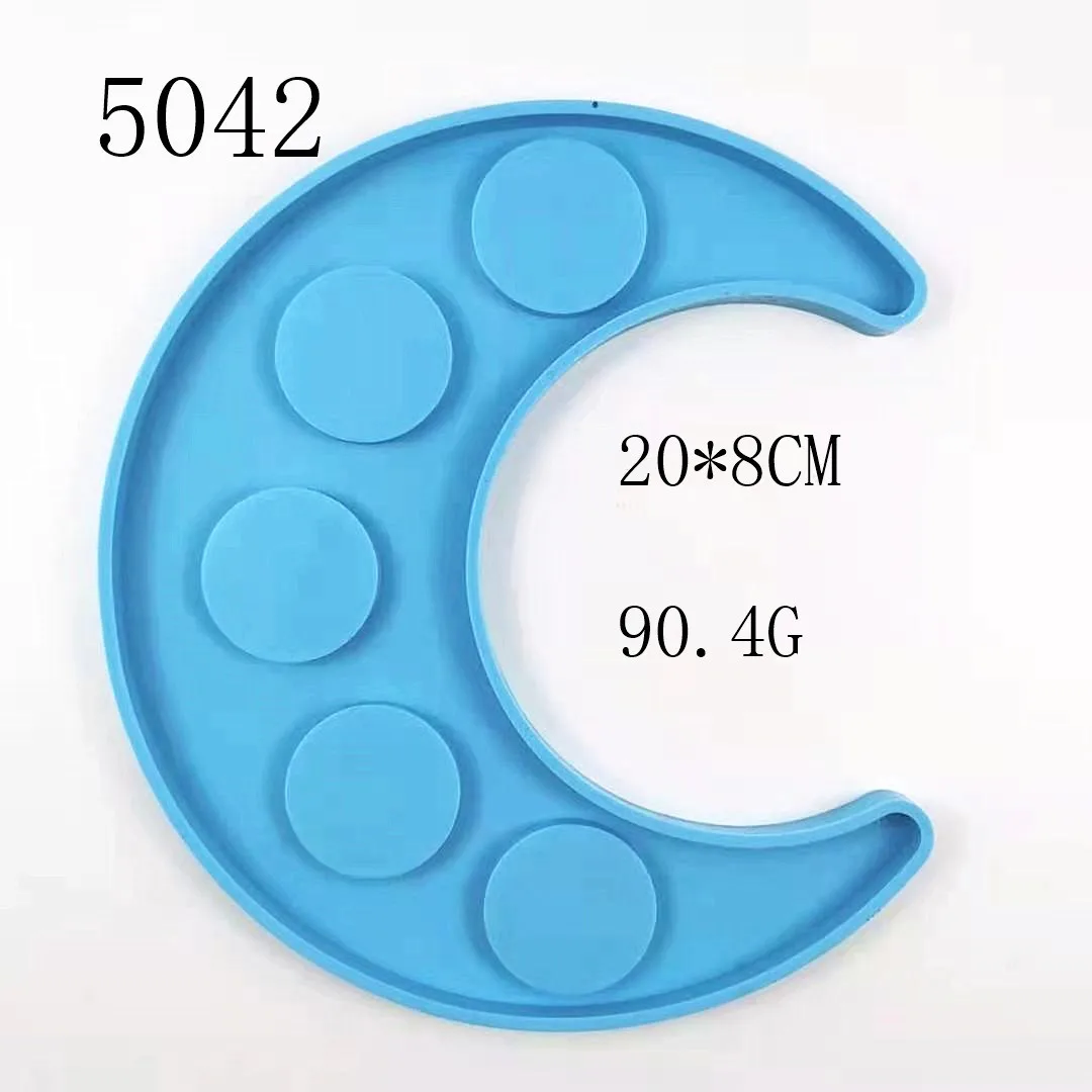 Five Hole Moon Candle Holder Essential Oil Tray Silicone Storage Box Mold for DIY Crystal Epoxy Resin Mold Jewelry Making Tools
Five Hole Moon Candle Holder Essential Oil Tray Silicone Storage Box Mold for DIY Crystal Epoxy Resin Mold Jewelry Making Tools