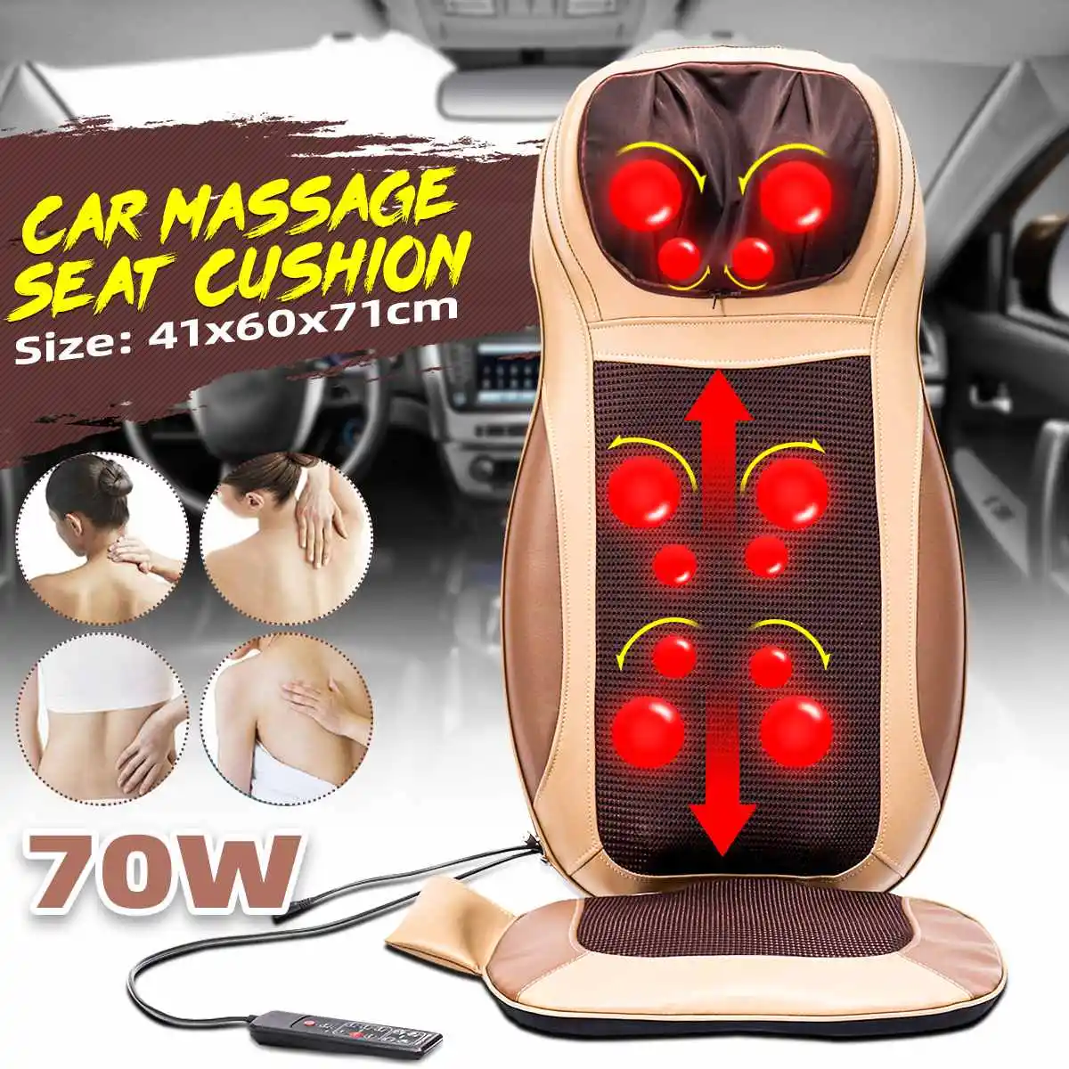 Home Office Massage Lumbar Heating Full Body Massage Electric Heating Vibrating Back Massager Chair Neck Mattress Pain Relief
Home Office Massage Lumbar Heating Full Body Massage Electric Heating Vibrating Back Massager Chair Neck Mattress Pain Relief