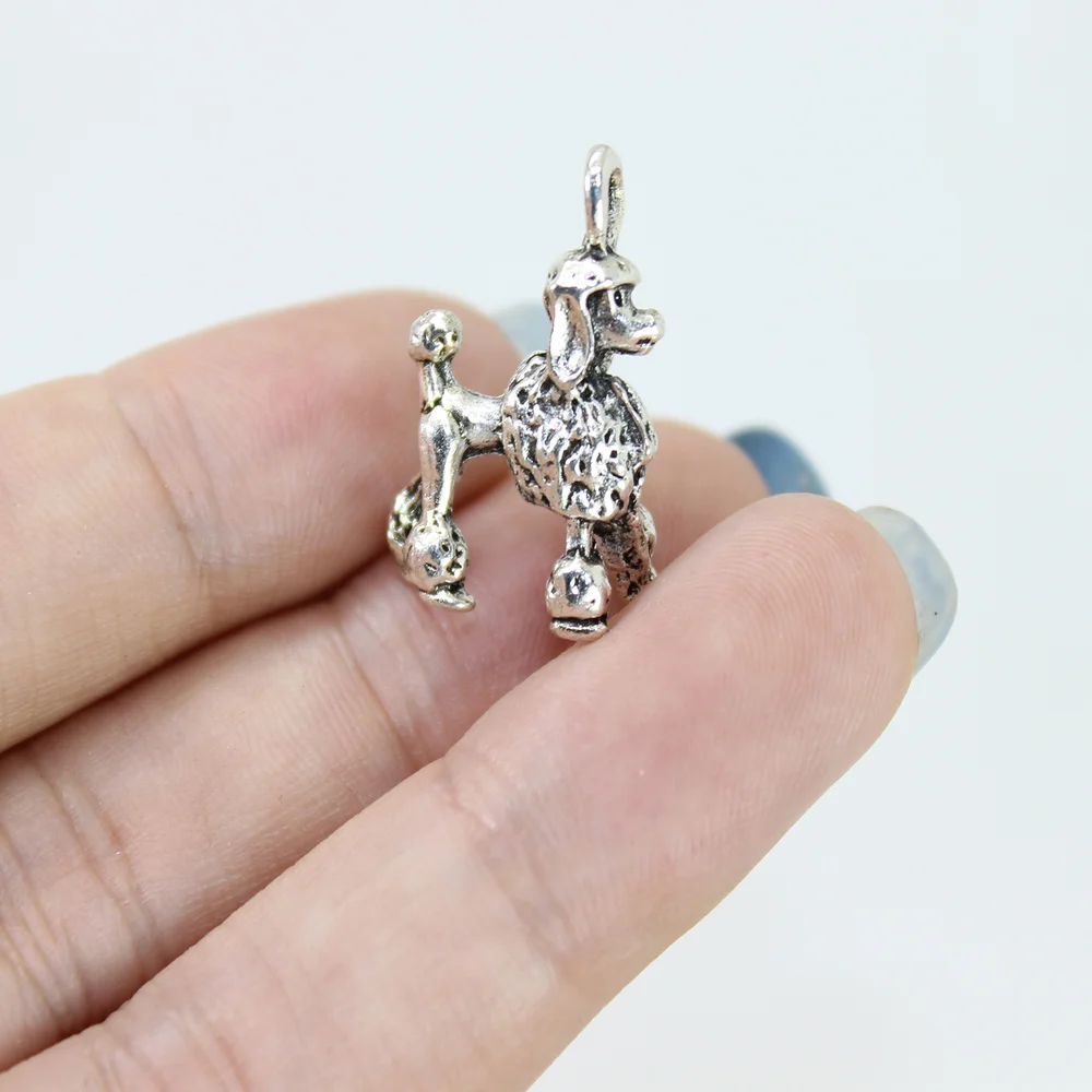 10Pcs/Lot--Dog Charms 22*17mm Antique Silver Bronze Tone 3D Poodles Pendant For Necklace Earring Diy Jewelry Making
10Pcs/Lot--Dog Charms 22*17mm Antique Silver Bronze Tone 3D Poodles Pendant For Necklace Earring Diy Jewelry Making