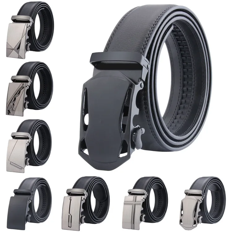 New style men's automatic buckle belt two-layer cowhide casual belt laser buckle leather belt
New style men's automatic buckle belt two-layer cowhide casual belt laser buckle leather belt