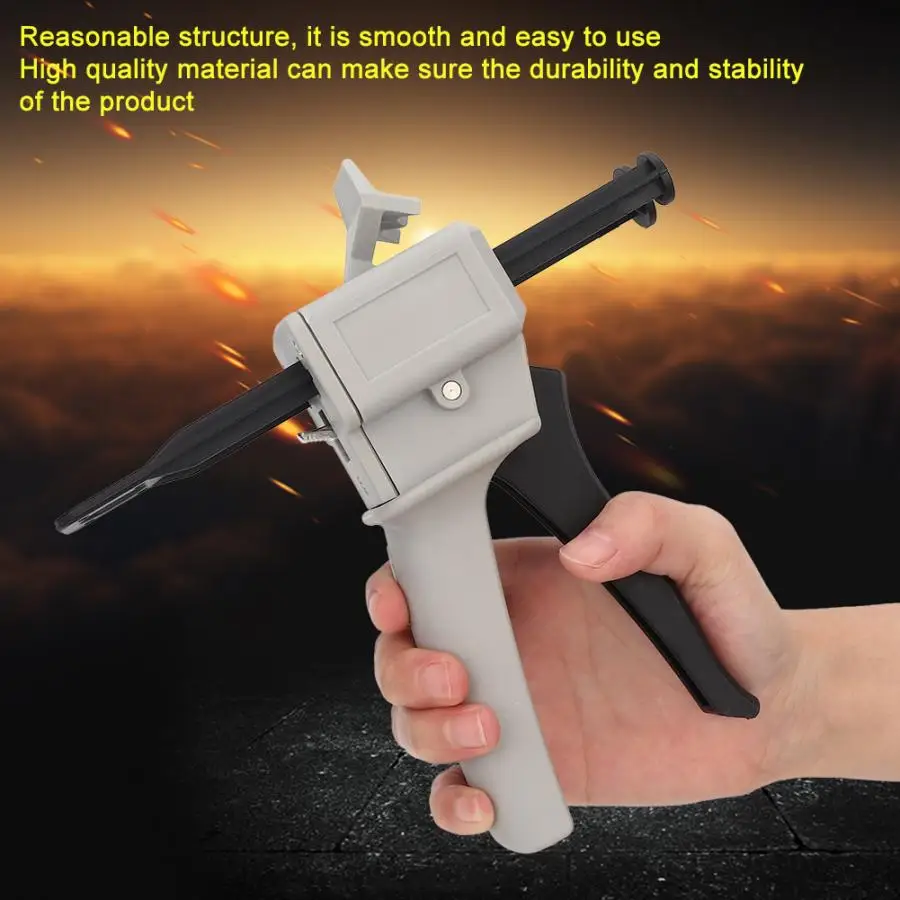 50ML AB Epoxy Glue Gun Mixed Universal 1:1 and 2:1 Adhesive Application Handle Tool Hot Glue Gun
50ML AB Epoxy Glue Gun Mixed Universal 1:1 and 2:1 Adhesive Application Handle Tool Hot Glue Gun