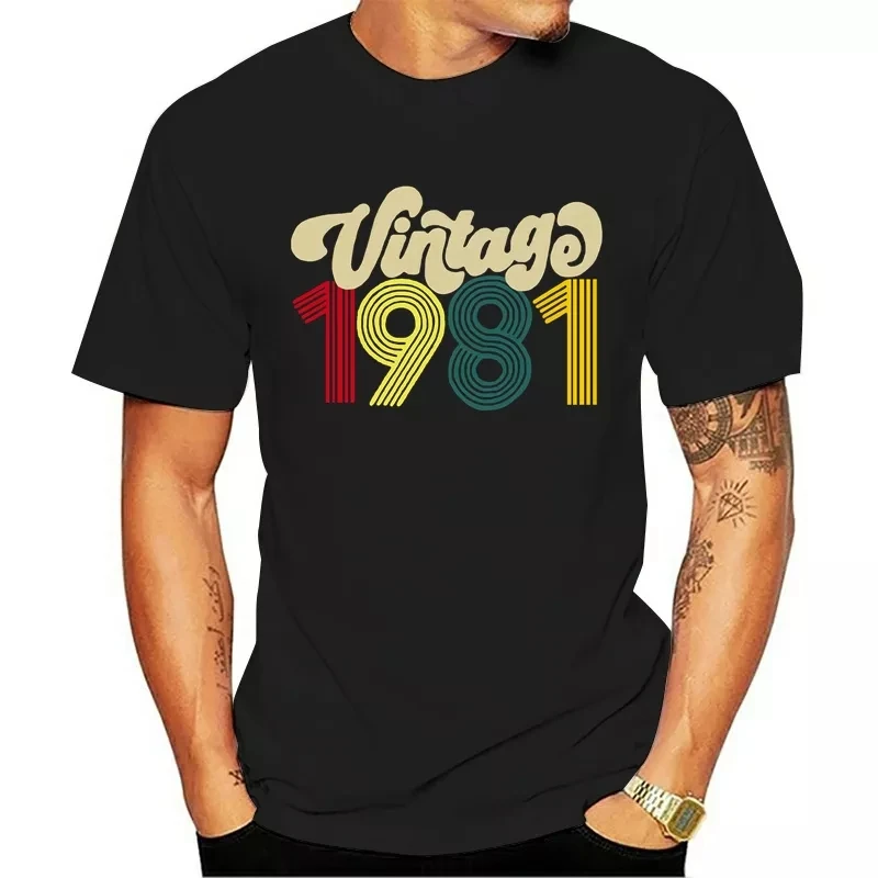 Hot new summer men's short-sleeved T-shirt 1981 printing Harajuku fashion men and women couple short-sleeved T-shirt
Hot new summer men's short-sleeved T-shirt 1981 printing Harajuku fashion men and women couple short-sleeved T-shirt