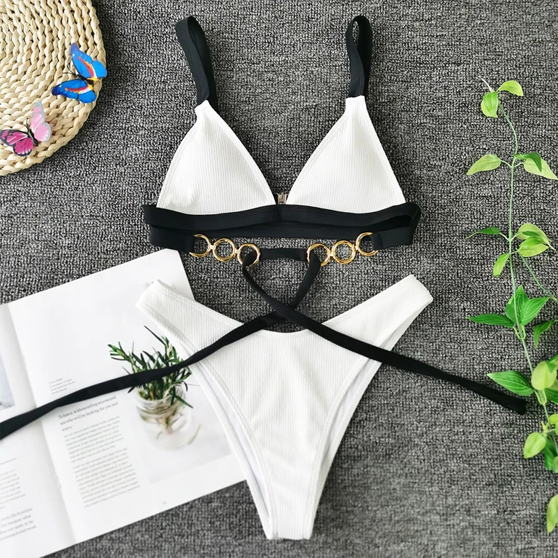 2020 Patchwork Sexy Ring Bathing Suit Swimwear Women High Cut Micro Bikini Biquini Backless Bikini Set Lace Up Biquini Swimsuit
2020 Patchwork Sexy Ring Bathing Suit Swimwear Women High Cut Micro Bikini Biquini Backless Bikini Set Lace Up Biquini Swimsuit