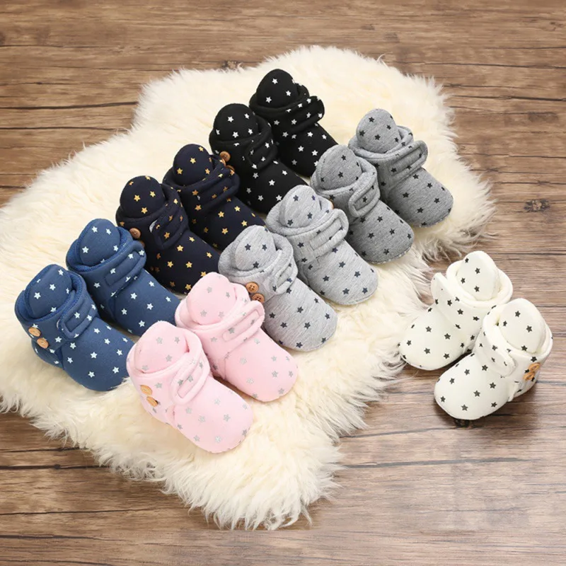 Neswborn Baby Winter Warm Star Shoes Infant Boy Girl Soild Cotton Casual Shoes Soft Bottom Kids Frist Walking Shoes New Arrive
Neswborn Baby Winter Warm Star Shoes Infant Boy Girl Soild Cotton Casual Shoes Soft Bottom Kids Frist Walking Shoes New Arrive